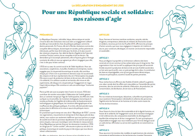 Adhérer à la Déclaration d'Engagement de l'ESS
